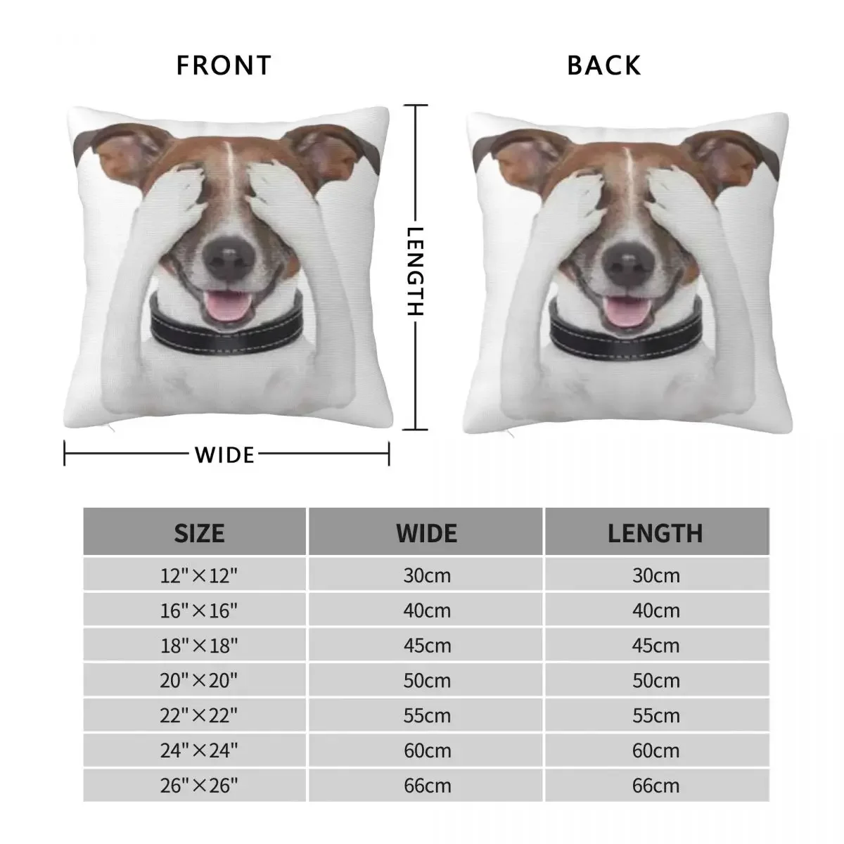 Cute Jack Russell Terrier Dog Meme Pillow Cover Animal Square Pillow Case Cushion Cover Funny Pillowcases For Home Decorative