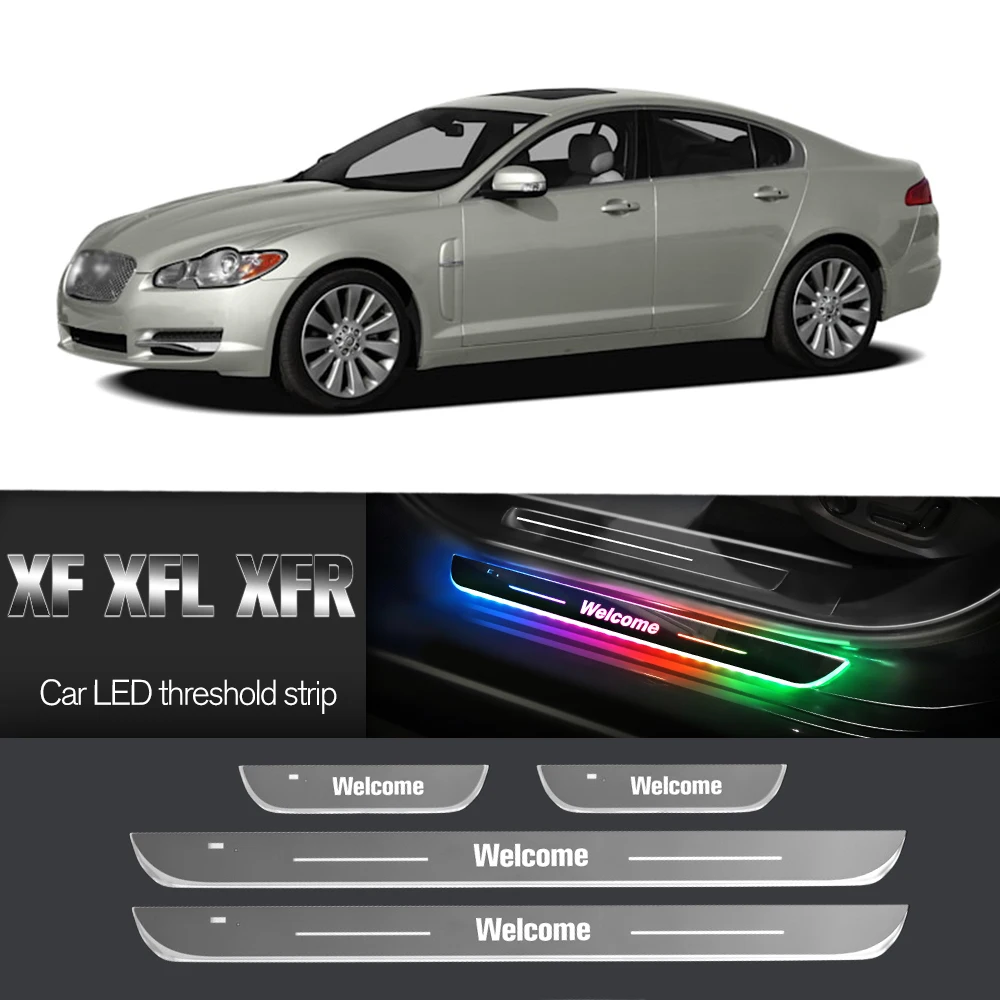 

Car Door Sill Light For Jaguar XF XFL XFR XFR-S 2007-2022 Customized Logo LED Welcome Threshold Pedal Lamp Accessories