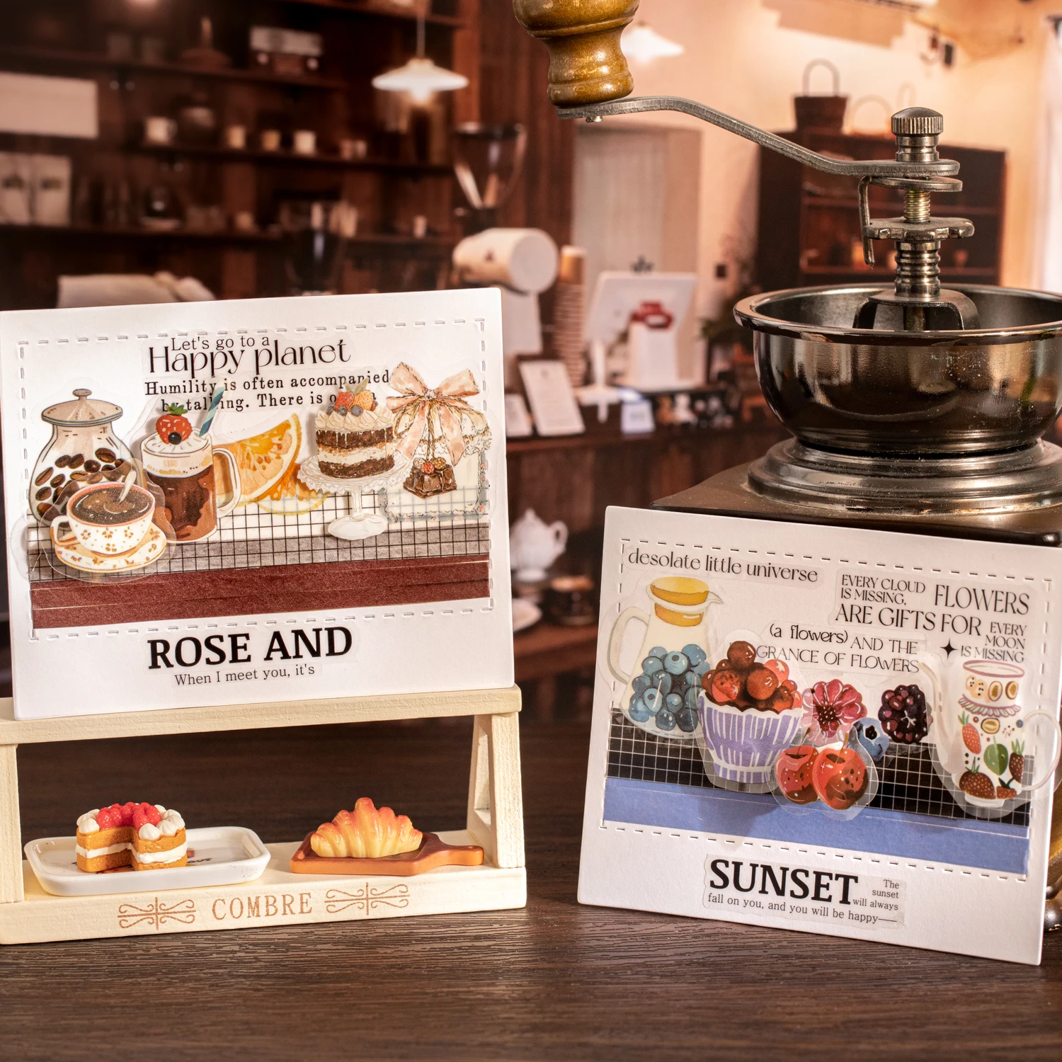Serie de Adhesivos PET Vintage - Coffee Tea Journal reseña y precio