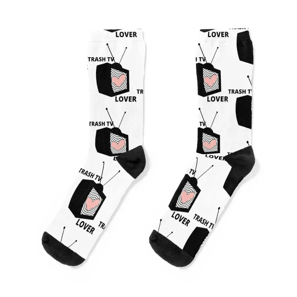 

Trash TV Lover Socks Stockings man Sports valentine gift ideas cycling Mens Socks Women's