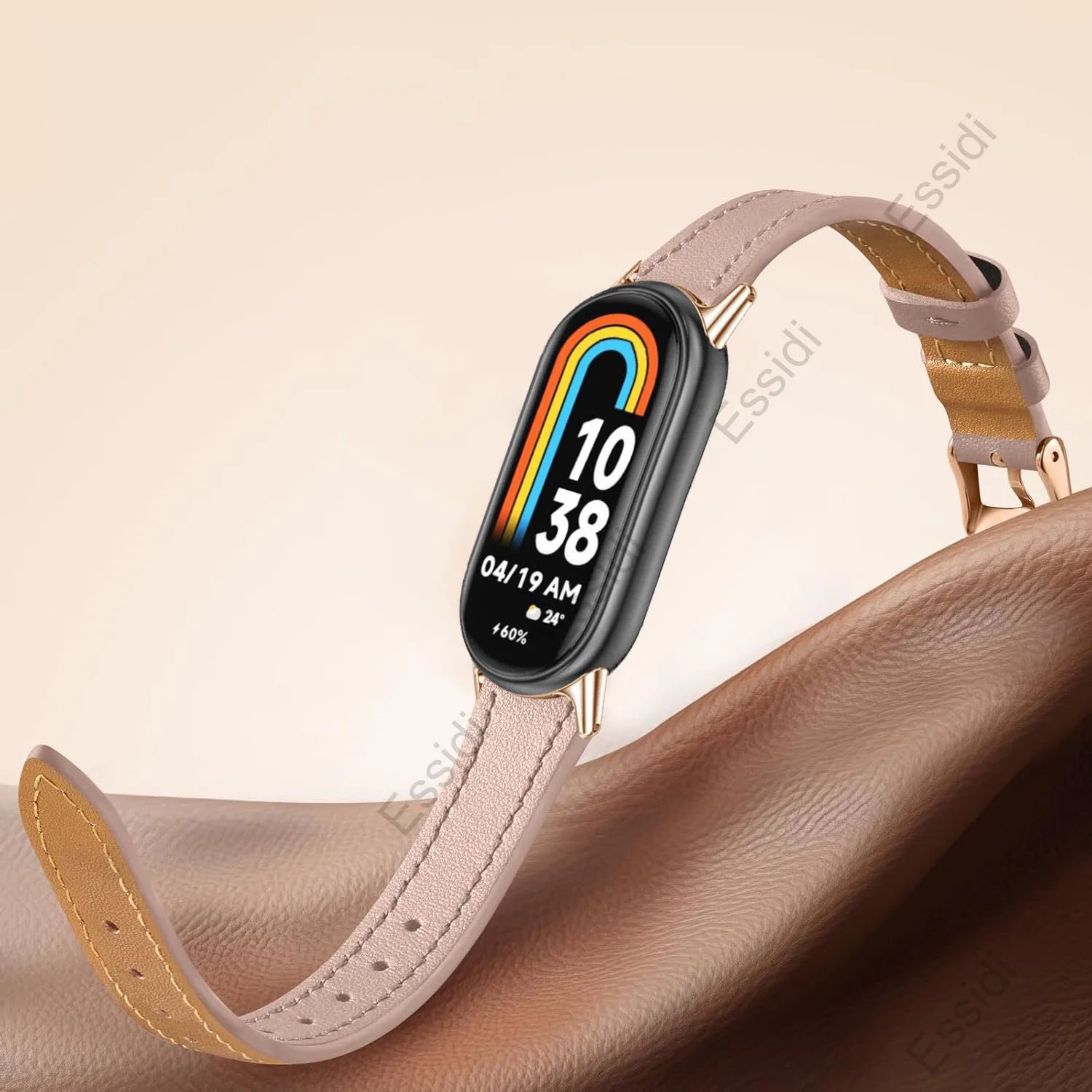 Nuovo cinturino per orologio in morbida pelle compatibile con Xiaomi Mi Band 10/Mi Band 9/Mi Band 8 cinturino da polso
