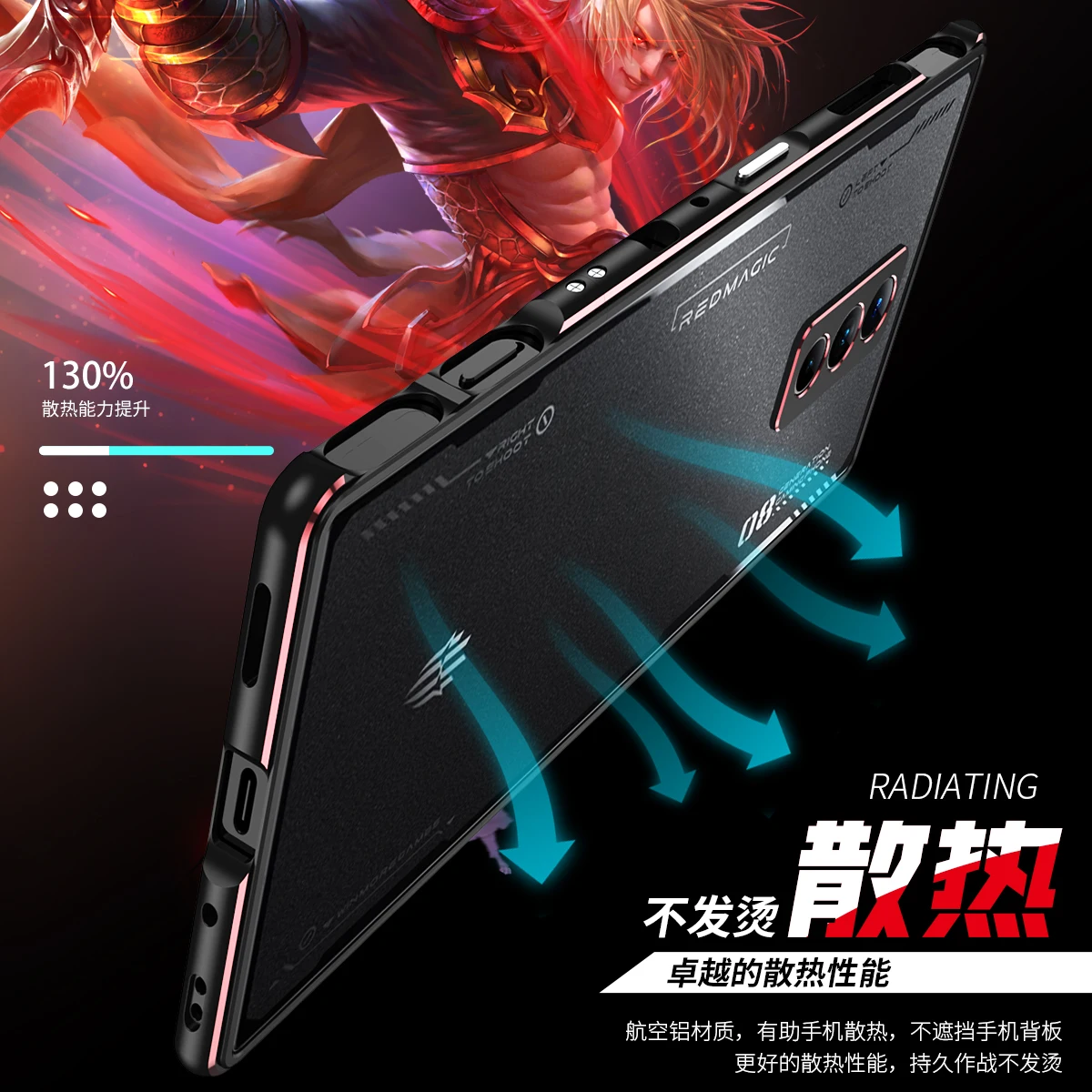 Fashion Bumper Case ZTE nubia Red Magic 8 Pro Plus Luxury Aluminum Metal Phone Frame RedMagic 8 Pro Metal Camera Lens Protector