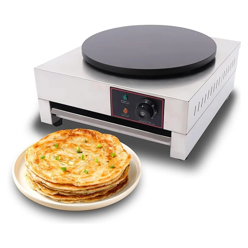 OE1 Commercial Crepe Maker 16 inch,Electric Crepe Pancake Maker,Non-Stick Crepe Griddle,for repes Tortillas Blintzes Pancakes