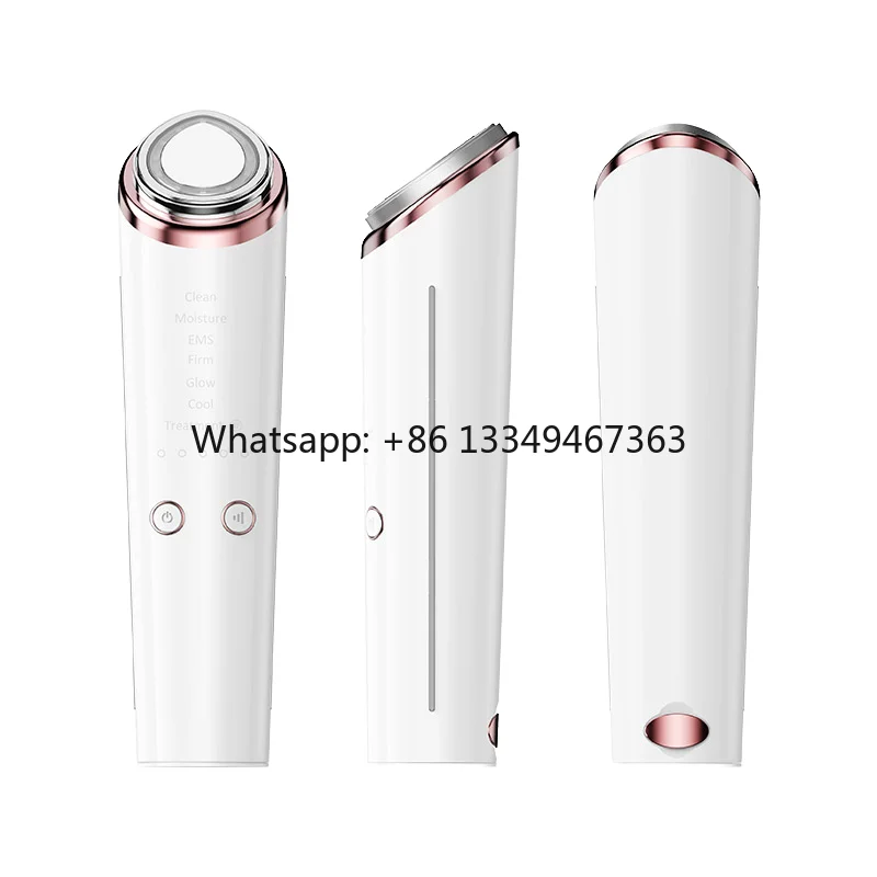

Private Label 6 in 1 Home Use Hot Cold Beauty Machine Red Light Facial Rejuvenation Face Neck Skin Care
