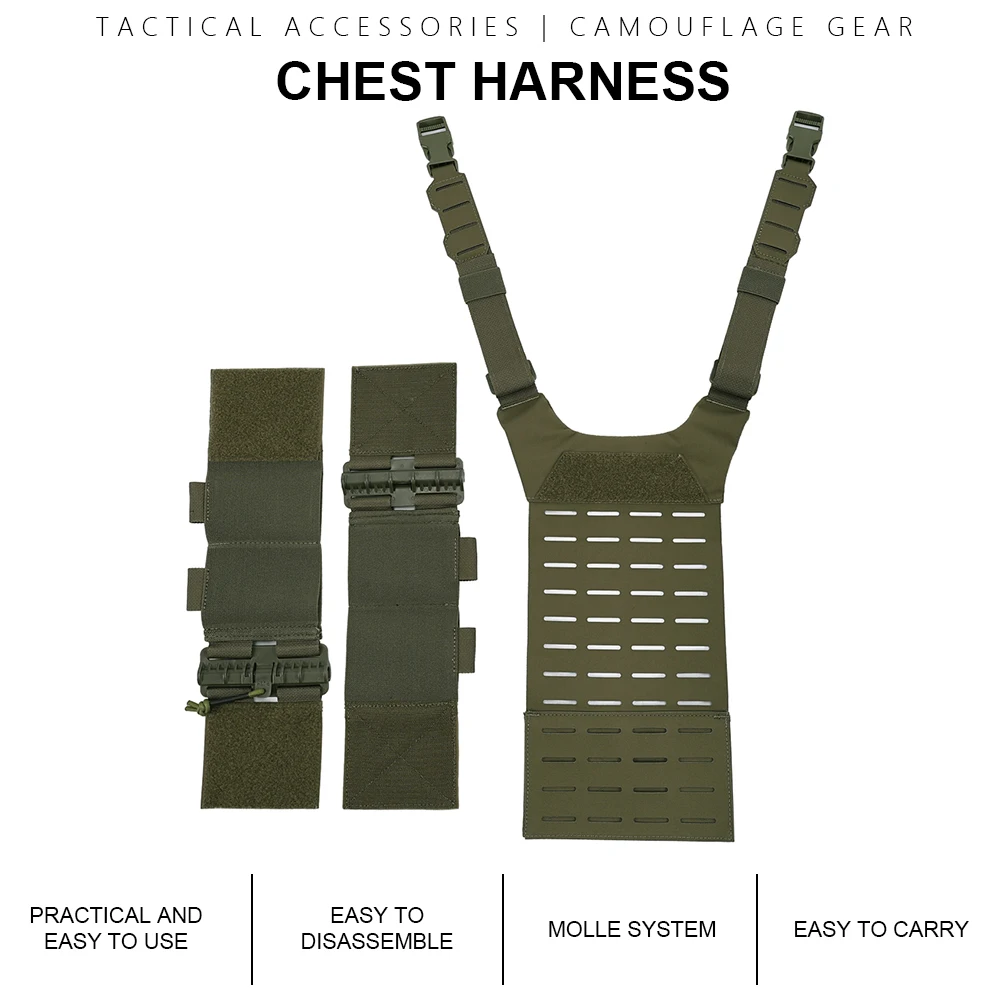 SINAIRSOFT Taktische Brustgurt-System MOLLE-Weste-Adapter für D3 SS MK Serie Airsoft Jagd Kampfausrüstung – Detail 1