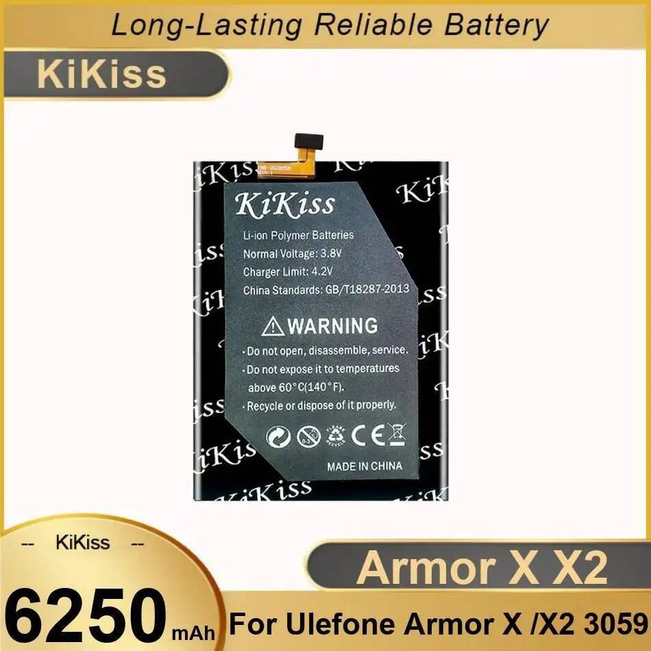 

Аккумулятор мобильного телефона 6250 мАч для Ulefone Armor X X2 3059 Safe