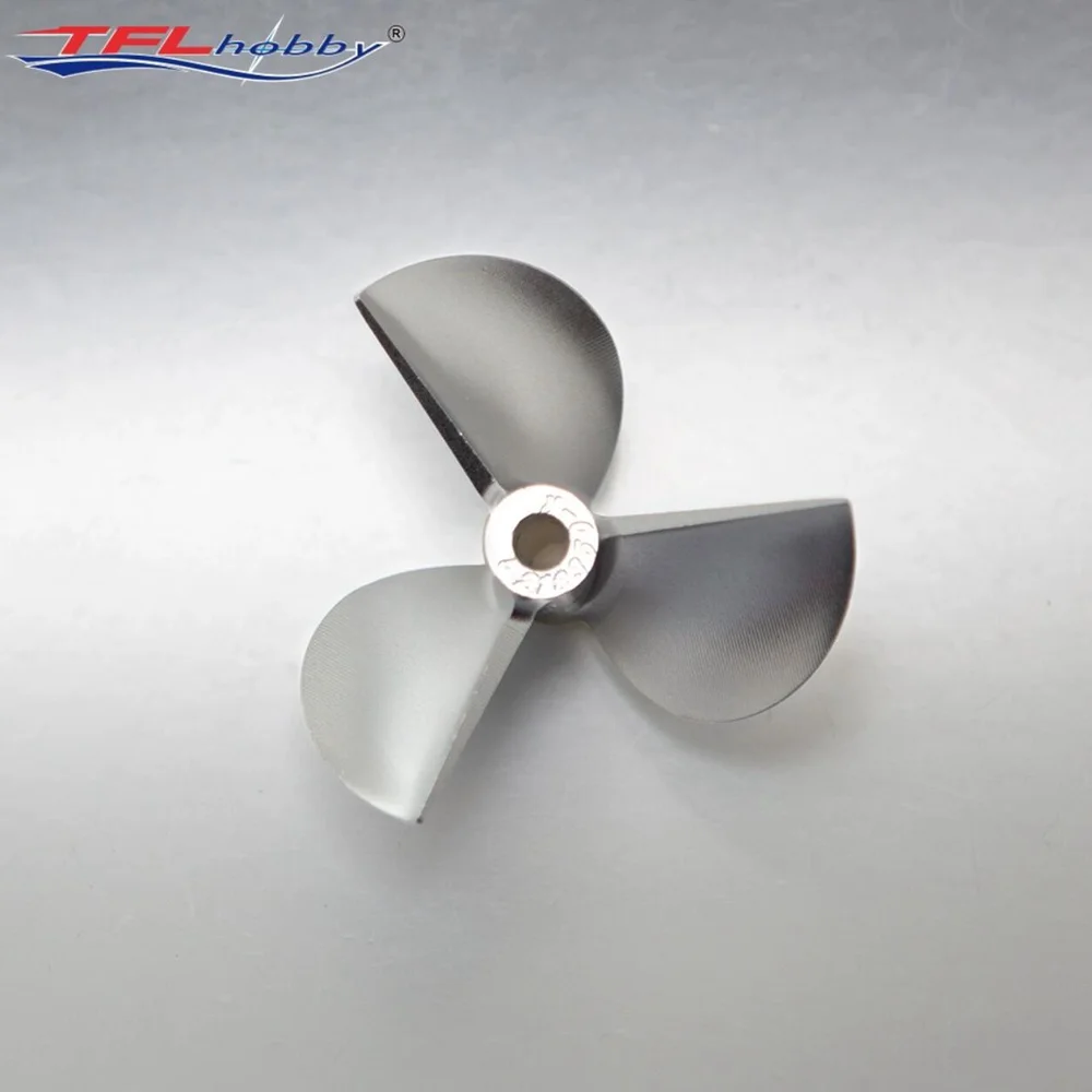 TFL Genuine Parts! Three-Bladed Propeller CNC 1.8 Dia=4.76mmThread pitch Hole Dia 48-55mm Aluminium Propeller for RC boat