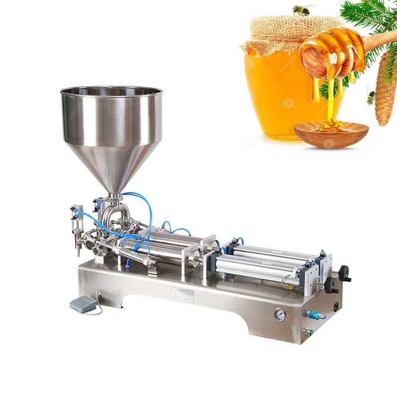 

Horizontal Commercial Quantitative Paste Filling Machine Automatic Double-Head Cosmetics Honey Paste Liquid Filling Machine