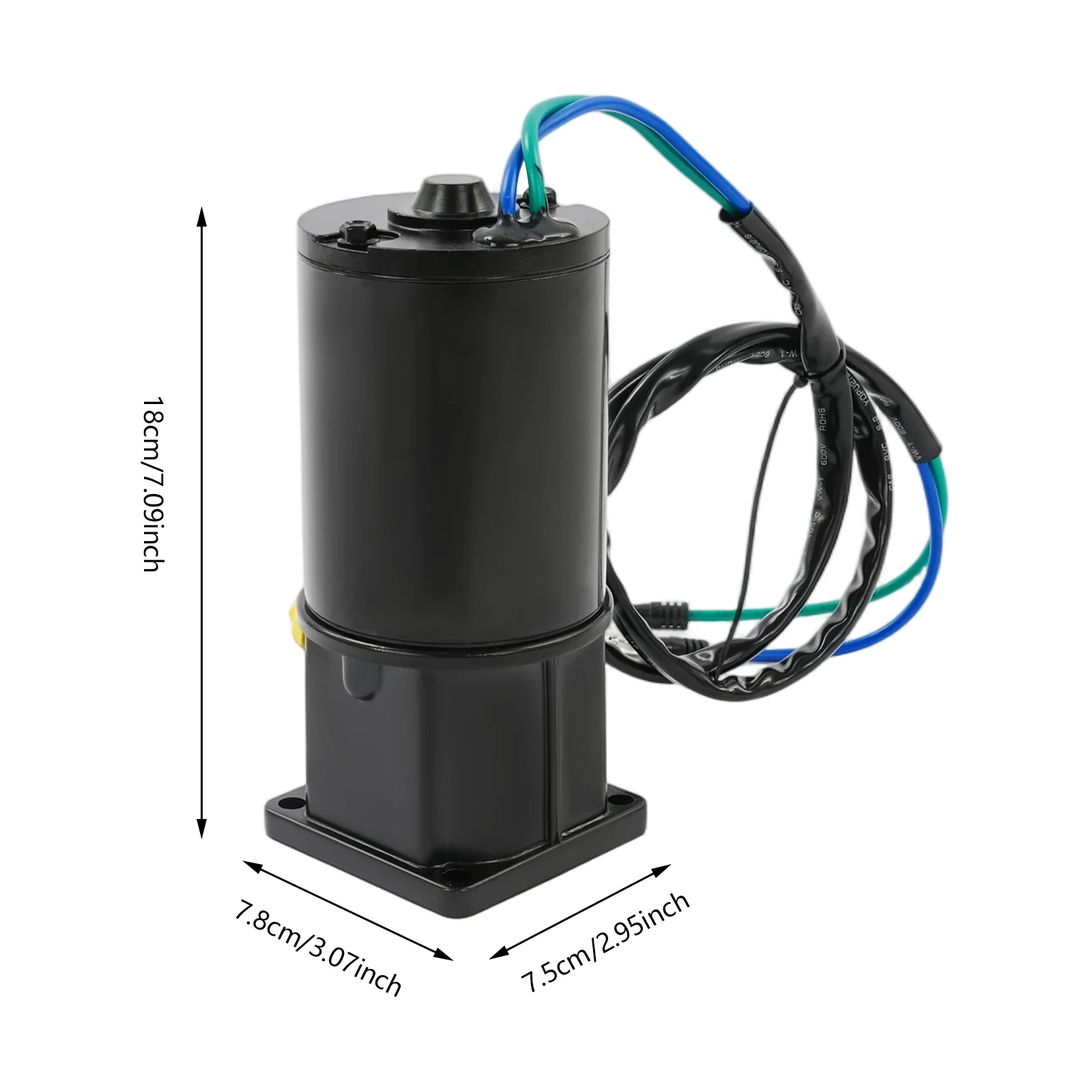 محرك إمالة وتقليم 240 وات 12 فولت، مناسب لمحركات الرفع الخارجية Mer-Cury ثنائية الأشواط 40-125/4-السكتة الدماغية 30-120 حصانًا #1