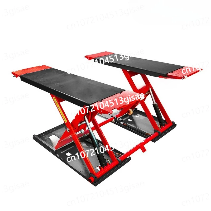 Automobile Mobile Center Scissor Lift, Ultra-thin Small Scissor Lift. Car Repair Does Not Require Installation