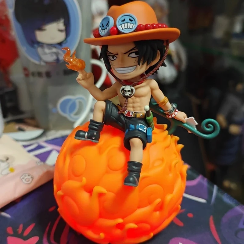 Hot Anime One Piece Teufel Obst Robin Ace Luffy Nico Nachtlicht Figur Modell Figur Desktop Ornament Trendy Spielzeug Geburtstag Geschenke