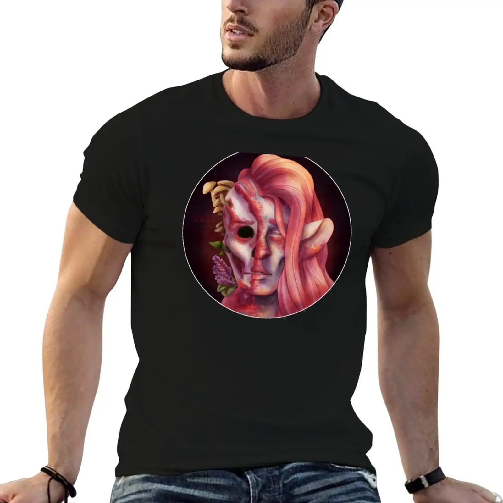 Memento Mori T-Shirt Casual Daily Wear Short Sleeve Top