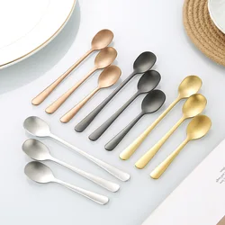 4PCS 304 stainless steel seasoning spoon, coffee stirring spoon, salt spoon