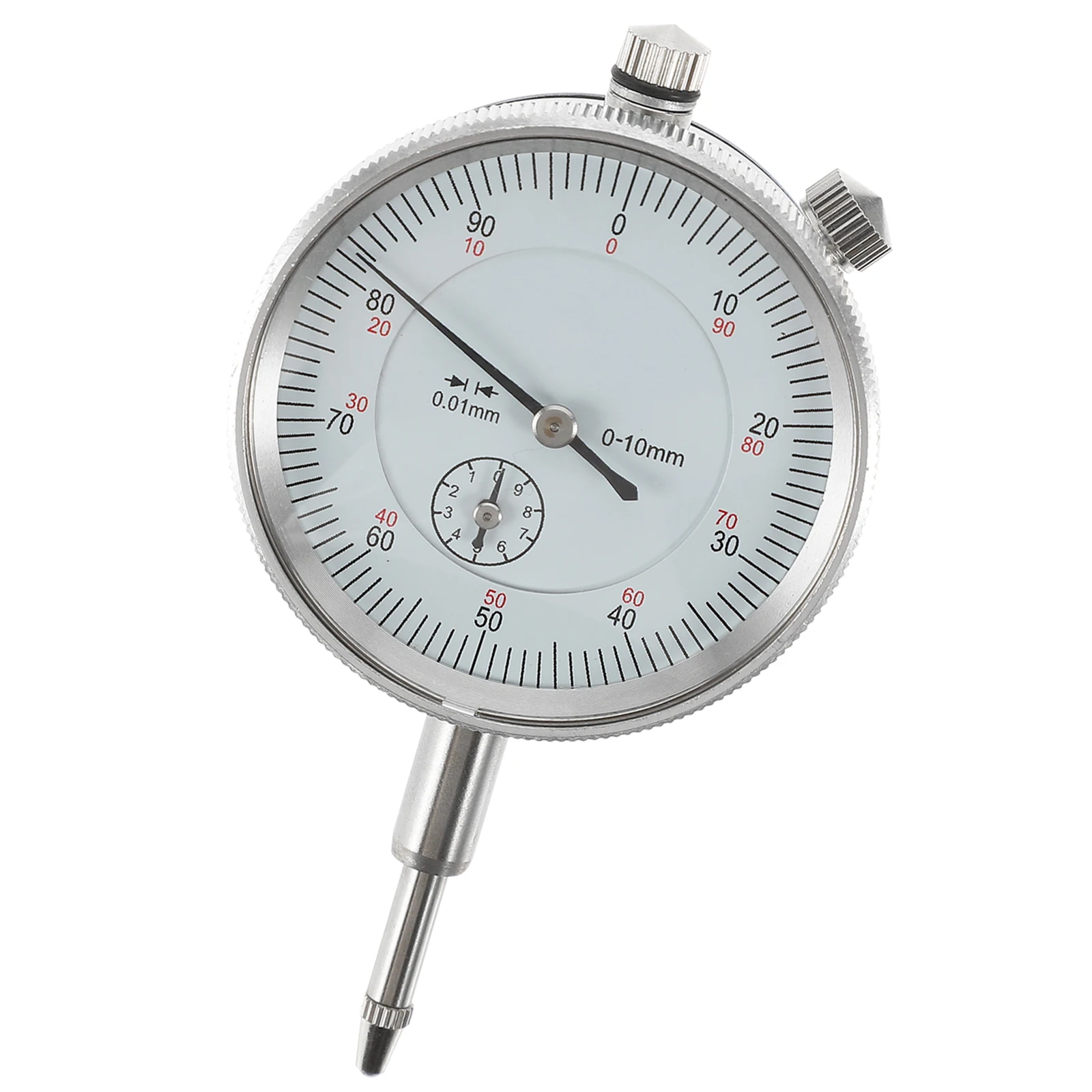 

Dial Indicator 0-10mm Range 0.01mm Resolution Wear Resistant Probe Clear Scale Professional Design For Mechanical Industrial