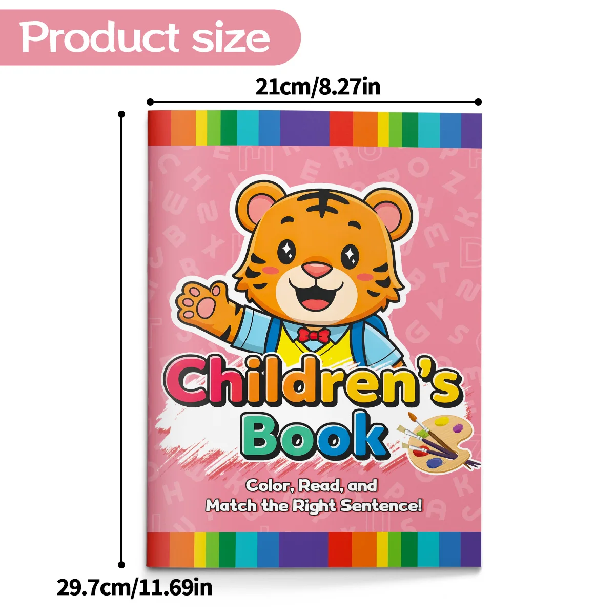 Kids English Sentence Activity Book, Fun Simple Sentence Practice, Develop Children's Reading & Writing Skills