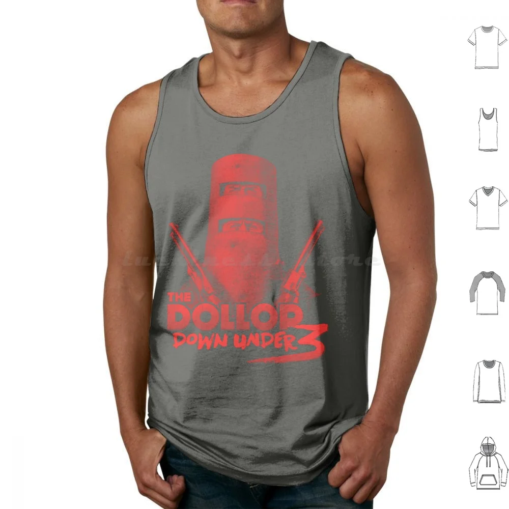 Dollop Down Under 3 ( Red ) Tank Tops Vest Sleeveless Dollop Down Under 3 Dave Anthony Gareth Reynolds Fosdike