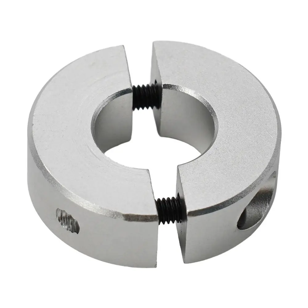 1Pcs Aluminum Alloy Fixed Locking Limit Ring 6-20mm Diameter Double Split Shaft Collar with Screws Separate Optical Axis