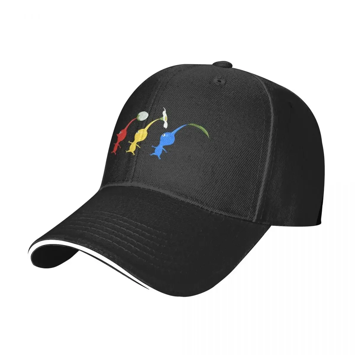 3 Pikmin Running Baseball Cap cute western Hat Mens Women's