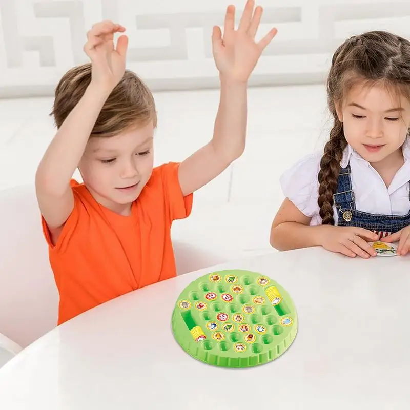 Gioco da tavolo per scacchi con animali Memorie per la scuola materna Gioco di scacchi Tavolo da viaggio portatile Interattivo Divertente giocattoli educativi per bambini per ragazze