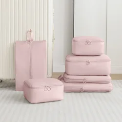 2024 Compressed Packing Cubes Travel Bags for Shoes Socks Underwear Bras Make-up Storge Bags Portable Organizer Travel Supplies