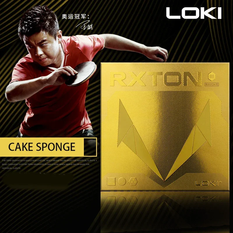 

LOKI RXTON 3 Table Tennis Rubber Pimples-in Sticky Ping Pong Rubber with Large Pores Cake Sponge for Training Original WANG HAO