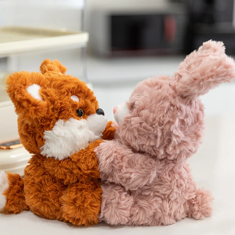 

Cute Fluffy Bear Cat Fox Dog Plush Toys Lucky Simulation Dolls Stuffed Soft Animal Toy Kids Birthday Gifts