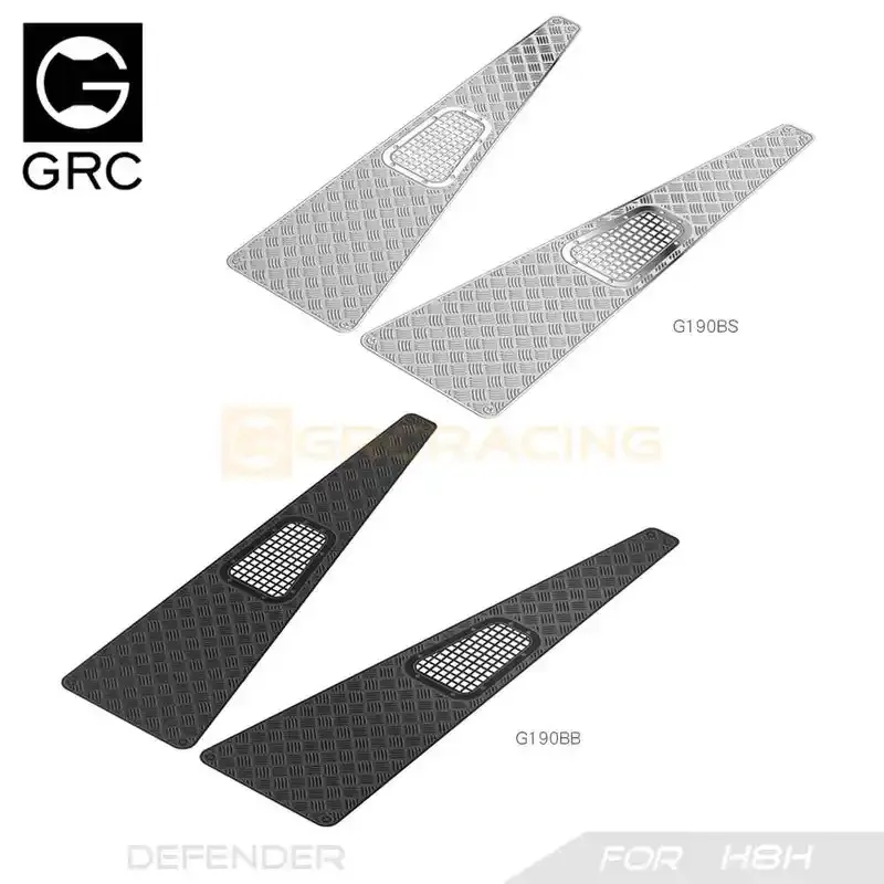 GRC H8H accessoires capot de défense feuille décorative B Simulation coque de voiture tôle acier inoxydable #     G190BS/BB