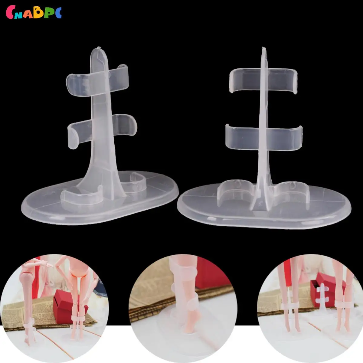 10Pcs/lot Transparent Leg Support Style Holder Plastic Stander For Girl Monster Doll 1/6 24-35cm Dolls Display Stand Accessories