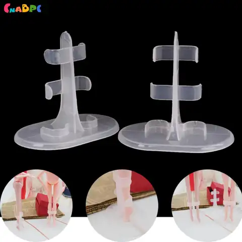 10Pcs/lot Transparent Leg Support Style Holder Plastic Stander For Girl Monster Doll 1/6 24-35cm Dolls Display Stand Accessories