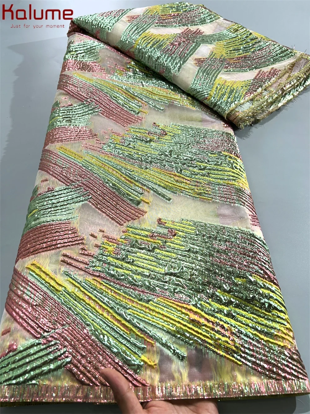 Kalume afrikanische Brokat Spitze Stoff Mode nigerian ischen Brokat Spitze hochwertige französische Jacquard Spitze für DIY nähen Party Stoff f3830