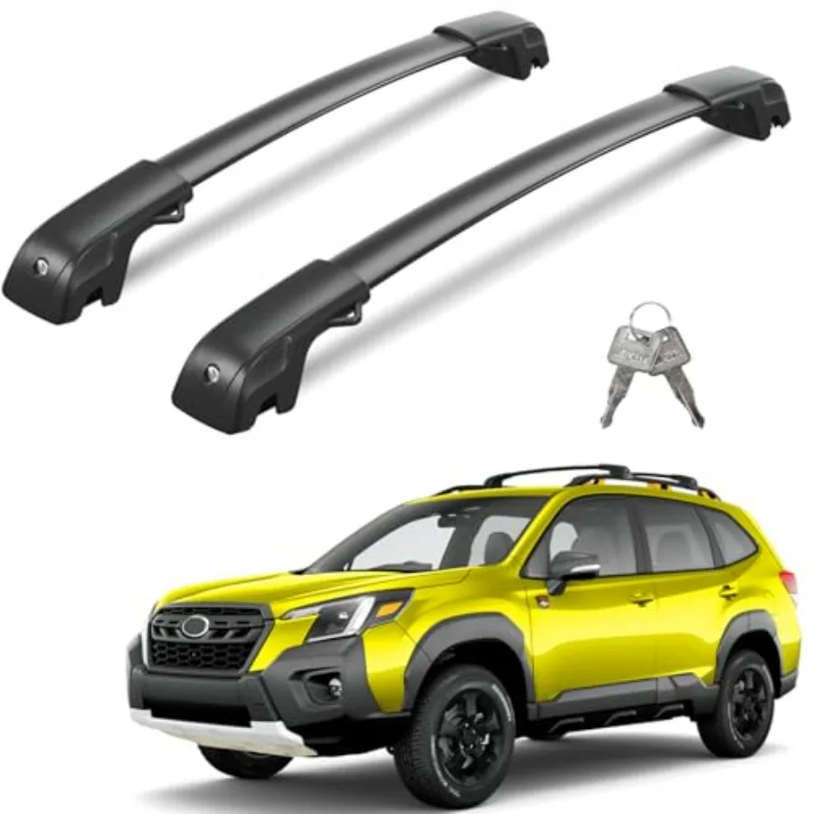 

300lbs Lockable Roof Rack Cross Bars Compatible with Subaru Forester Wilderness 2022-2026 Heavy Duty Aluminum Roof Rails Crossb