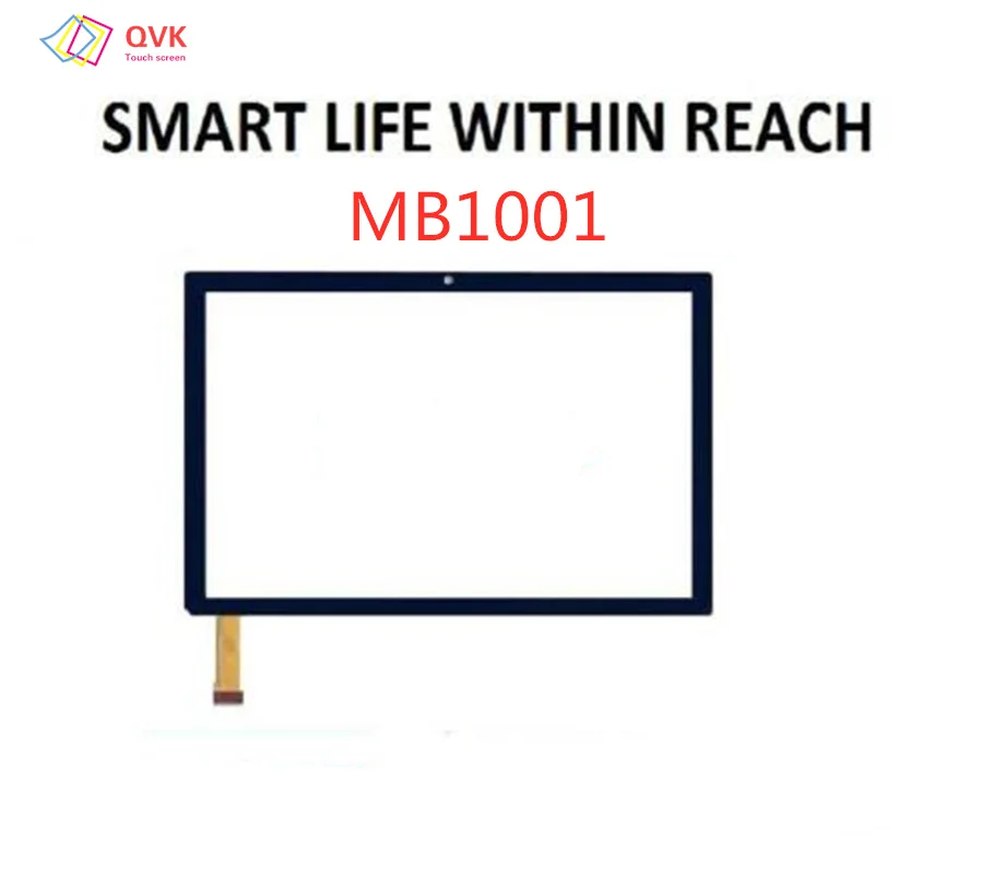 Czarny 10,1 cala dla inteligentnego życia w zasięgu MB1001 Tablet pojemnościowy ekran dotykowy Digitizer czujnik zewnętrzny szklany Panel MB1001