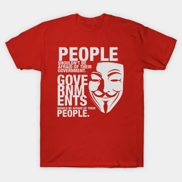 Anonymous Inscription Shirt Guy Fawkes Mask T-Shirt 100% Cotton O-Neck Short Sleeve Casual Mens T-shirt Size S-3XL