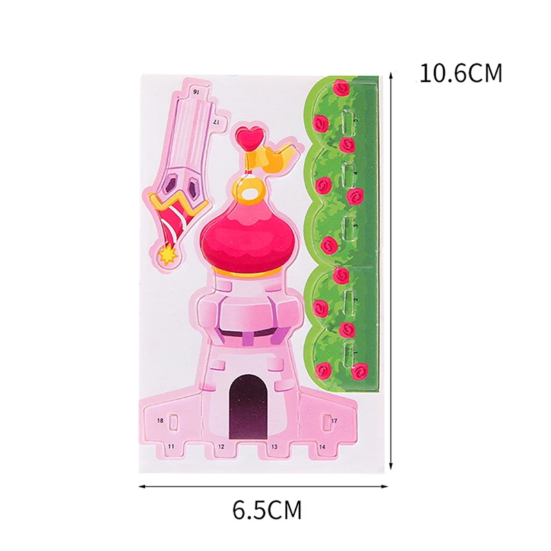 1PC upominki na przyjęcie urodzinowe nagrody w przedszkolu Cartoon 3D Model budynku domu papierowe puzzle zabawki edukacyjne dla dzieci