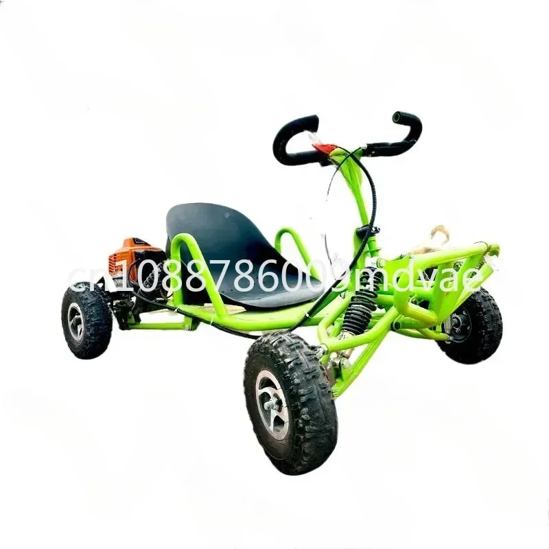 Off-Road Go Kart Four-Wheel Fuel Outdoor Drift Terrain Double Motorcycle Racing Gasoline Mountain