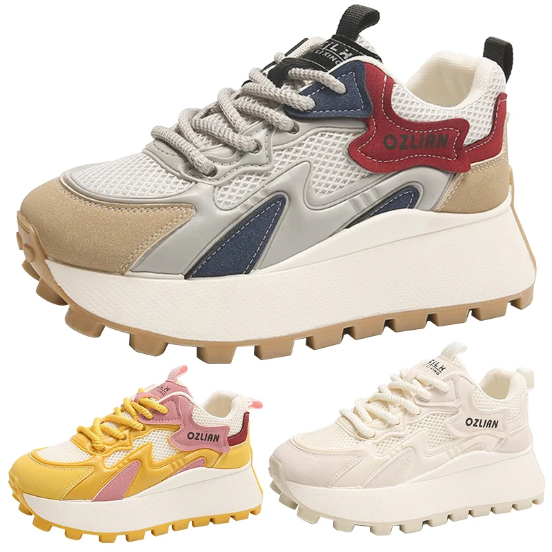 

Новые туфли-лодочки на платформе с неглубоким носком, на среднем каблуке, женская вулканизированная обувь, обувь на плоской подошве, женские кроссовки