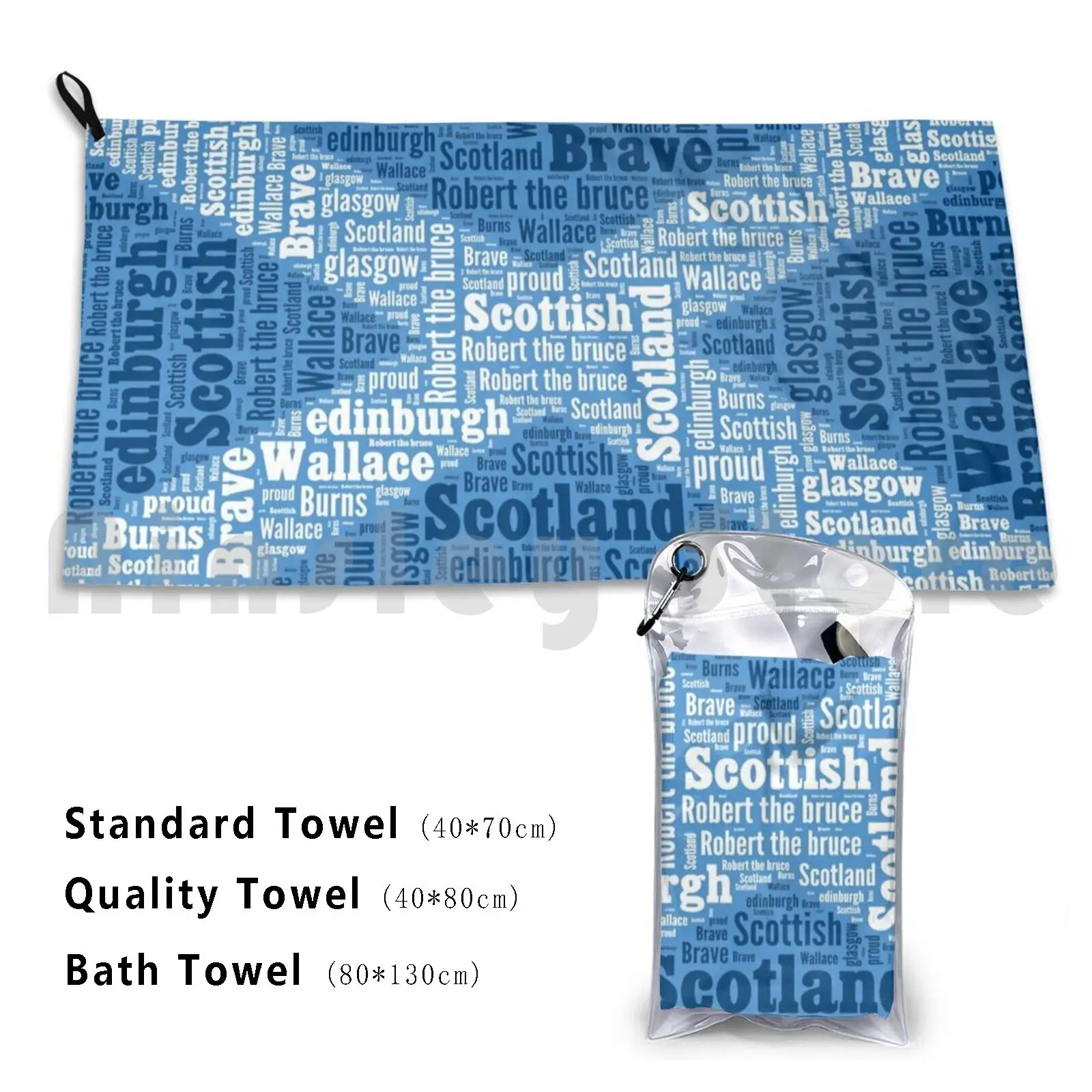 The Saltire Custom Towel Bath Towel Scottish Scotland United Kingdom Uk Great Britain British