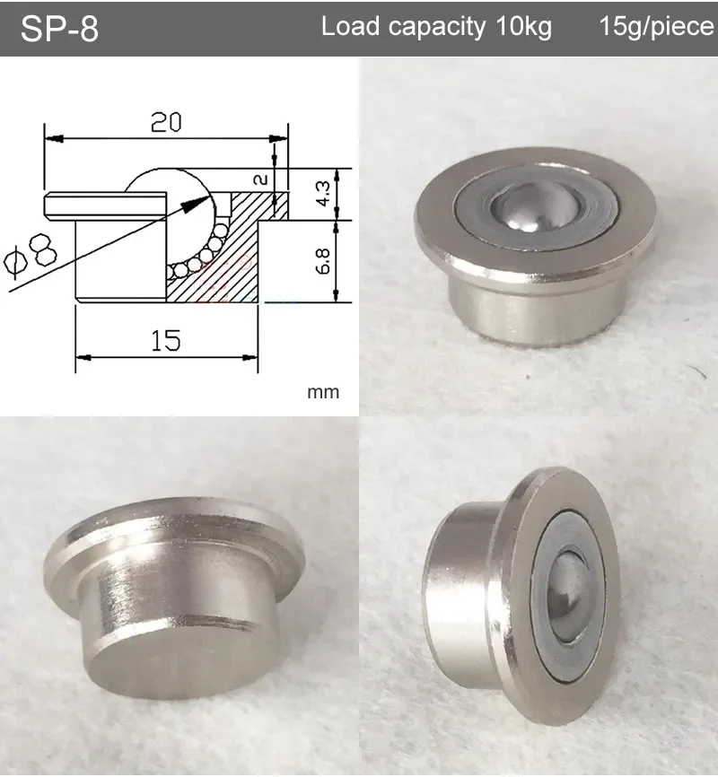 Factory outlets SP-8/12/15/22/25 Precision universal Ball bearingcasters/wheel,Scroll flexible,Transmission systefurniture wheel