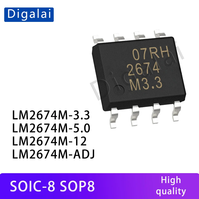 

100% New Original LM2674M-3.3 LM2674M-5.0 LM2594M-12 LM2674M-ADJ voltage regulator chip SOIC-8 SOP8 In Stock