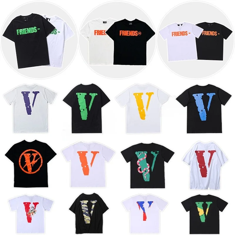 تي شيرت V-Ne ort Sve ex e نمط البرق فضفاض مناسب للصيف ملابس غير رسمية M Cheng Guan Xi Dragon من FOG