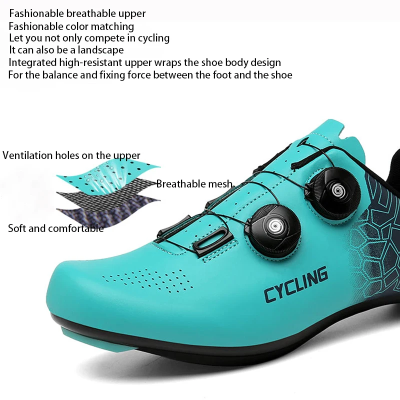 Road Bicycle Shoes Men Self-Locking Cleat Outdoor Speed Cycling Sneaker Women Flat Sports Racing Zapatillas Mtb Bike Shoes