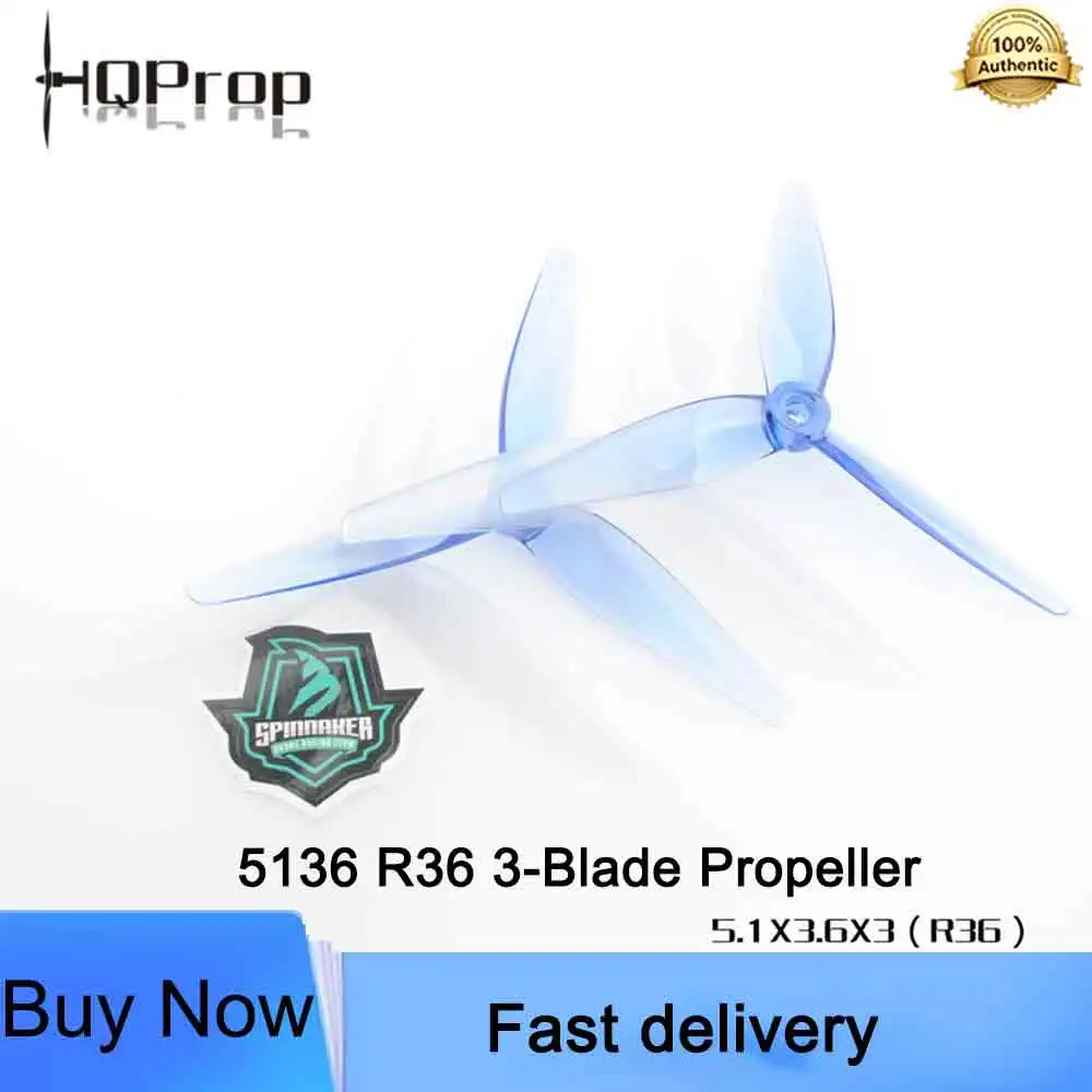 HQProp 5136 R36 3-Blade Propeller Set 2CW+2CCW 5mm Shaft for FPV Racing Drone Freestyle Quadcopter For FPV Drone Accessories