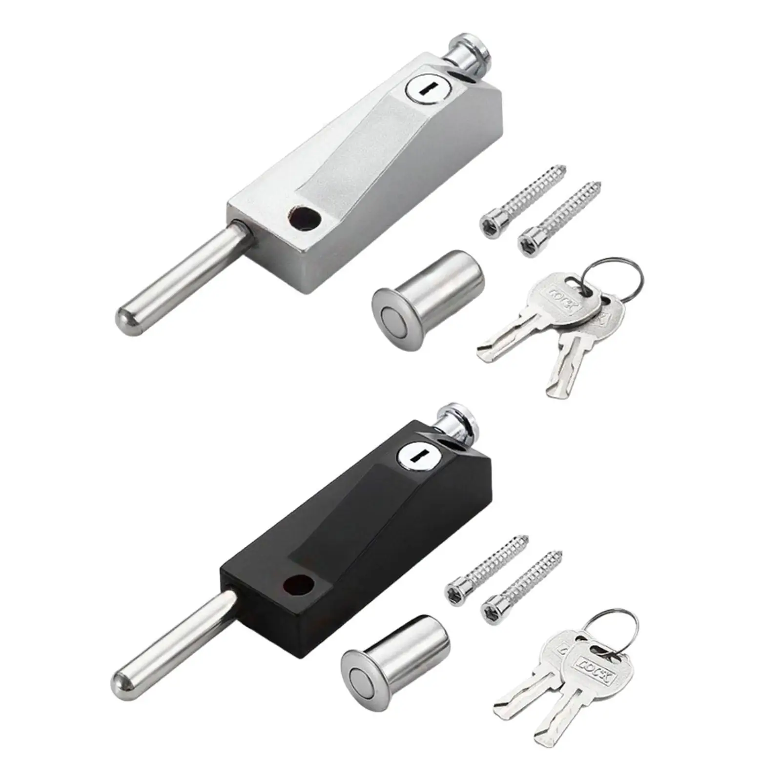 Door Latch Lock Floor Spring Bolt Sturdy Easy to Install Hardware Ground Lock Bolt Spring Lock for Shop Commercial Use Home