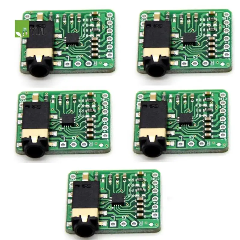 AY14 -5Pcs TPA6132 Differential-Balanced Stereo Headphone Amplifier Board HIFI AMP 2.3-5.5V