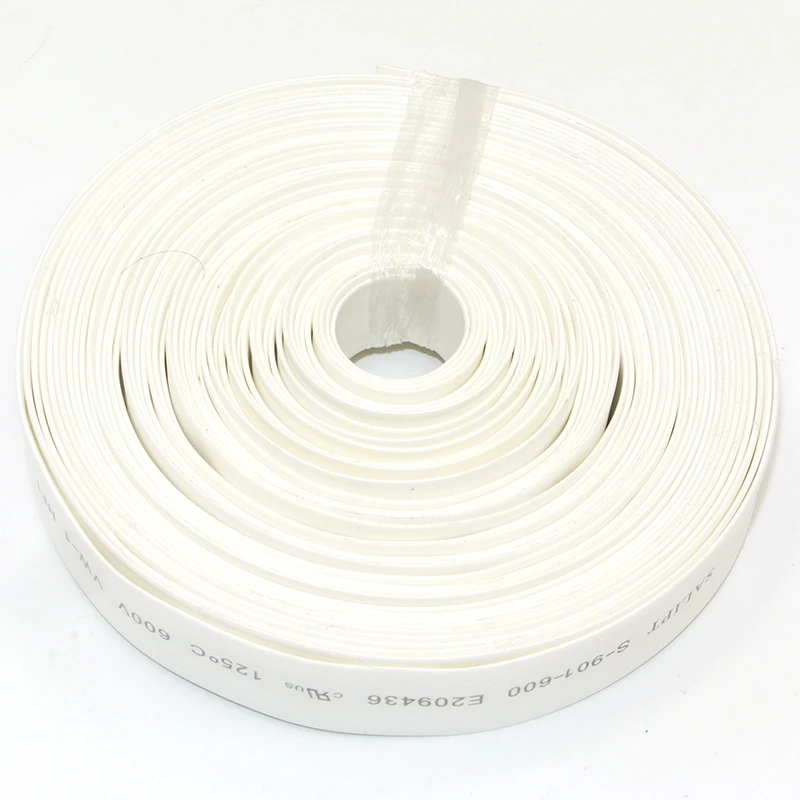 10meter/lot Heat Shrink Tubing Tube White Color 7mm 8mm 10mm 12mm 14mm 16mm 18mm