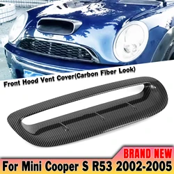 Car Front Air Hood Engine Bonnet Scoop Vent Outlet Cover Trim For Mini Cooper S R53 R50 2002-2006