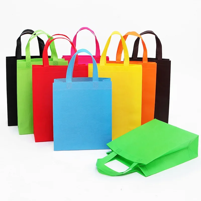 Shopper Bag Eco Friendly Women Tote Bag Foldable Recycling Fabric Non-Woven Grocery Shopping Bag Case Pouch