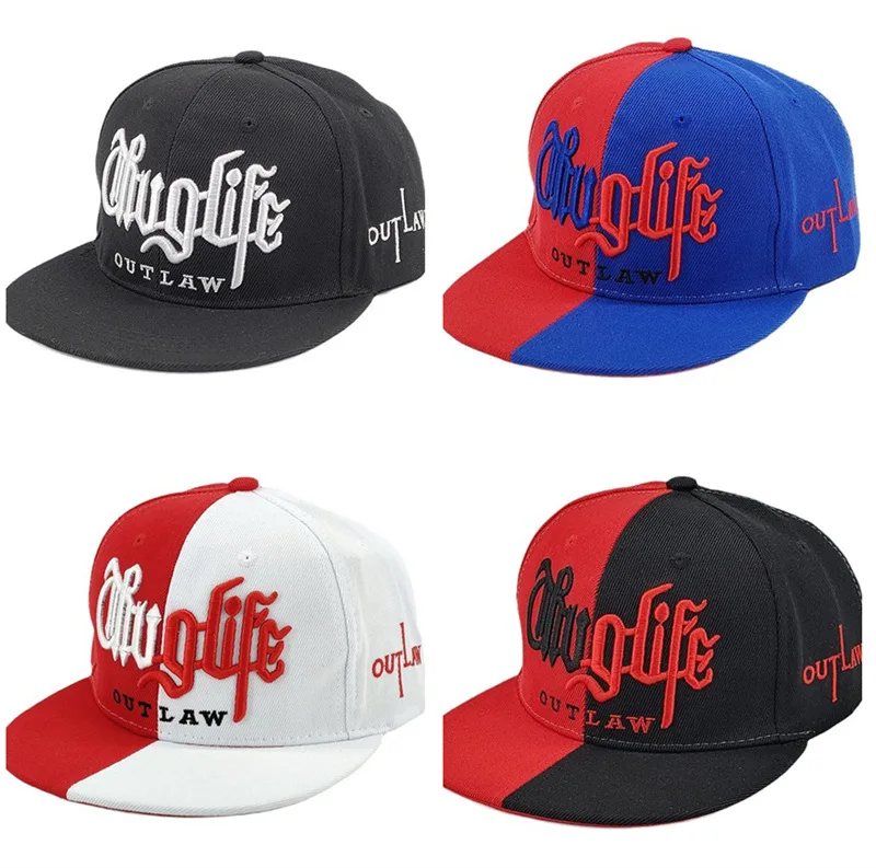 Fashion Fastball CAP Thuglife Embroidery Hiphop Baseball Cap Snapback Hat Bone Adjustable Casual Designer Cap Men Gorras Hombre