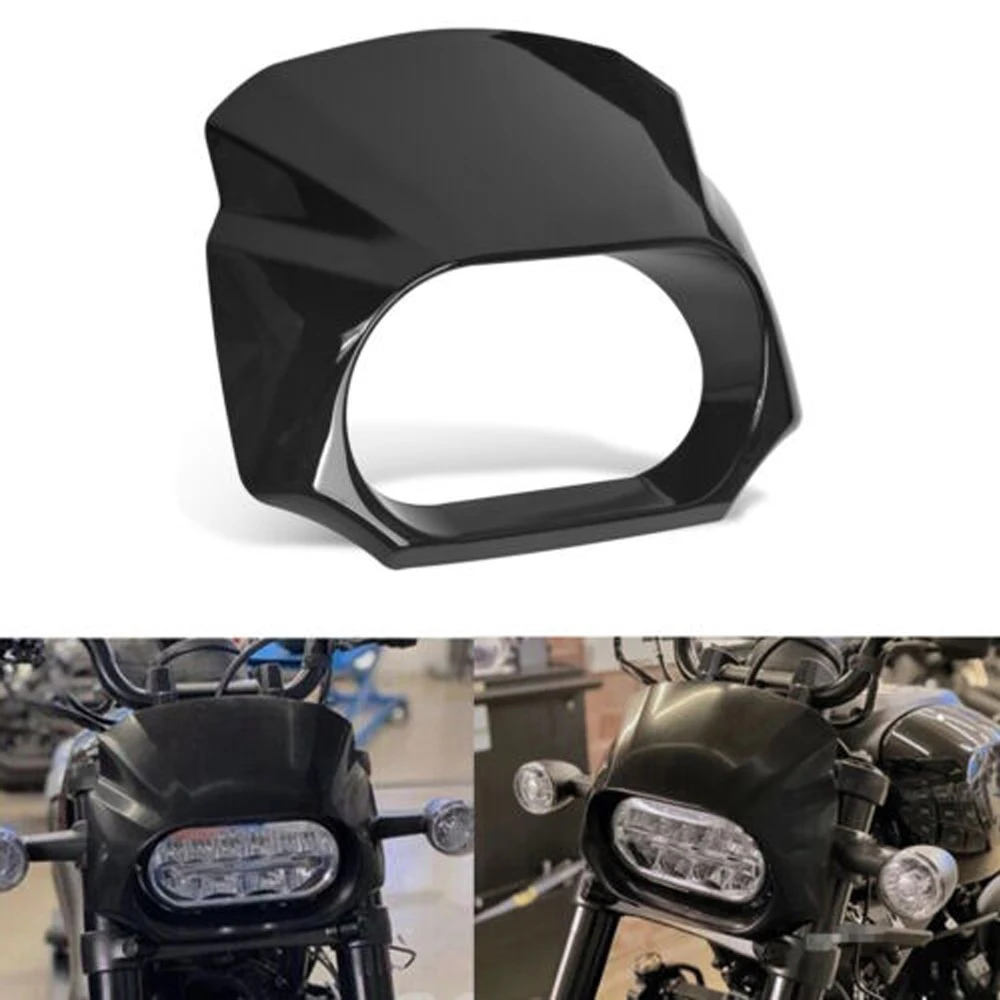 غطاء أمامي أمامي أسود لامع للدراجة النارية مناسب لدراجة Harley Davidson Sportster S 1250 RH1250S 2021-2022