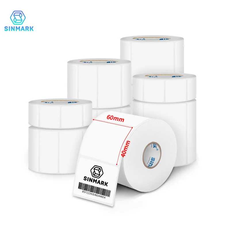 Self-adhesive Blank Thermal Labels Direct Print Supermarket Price Blank Barcode Label Direct Print Waterproof Printing Paper